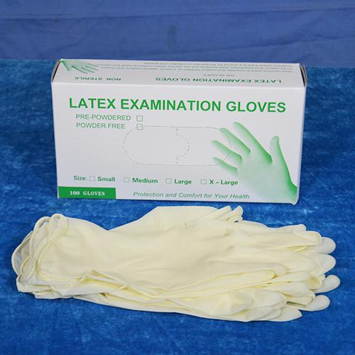 plastic medical gloves